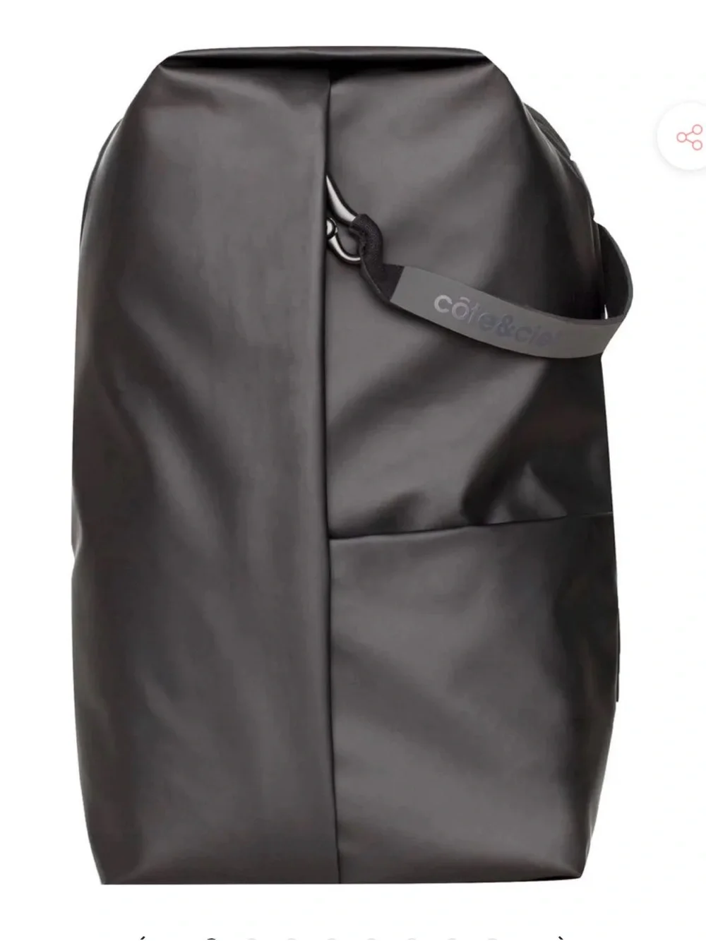 Cote & Ciel Sormonne Obsidian Black backpack